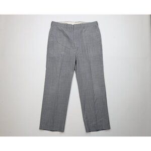 Vintage 90s Streetwear Mens 36x29 Distressed Chambray Knit Wide Leg Chino Pants